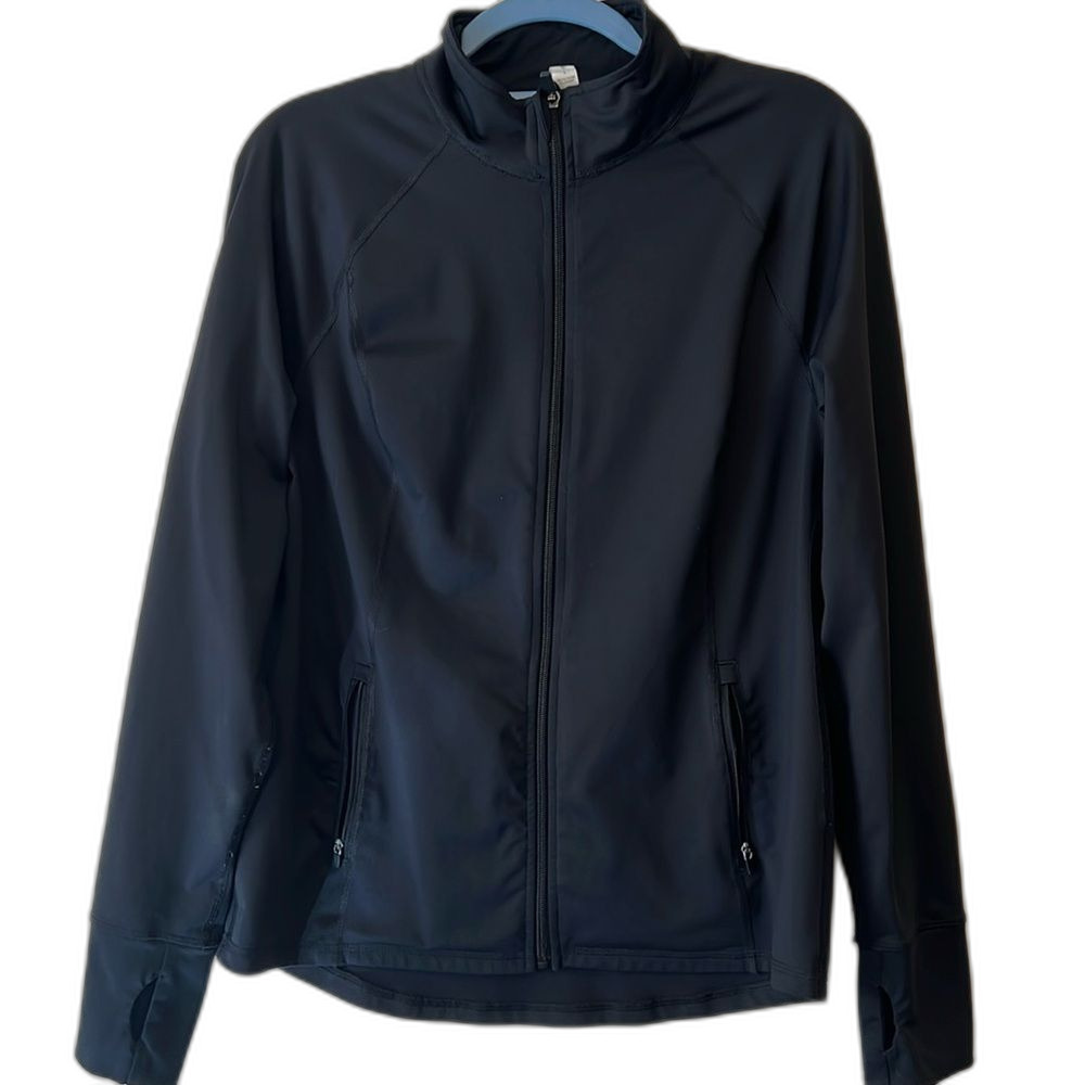 Ideology Size L Women's Track Zip Down Jacket in Black